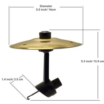 Car Crash Cymbal Air Vent - Fun In-Car Drumming Accessory for All!
