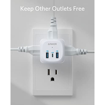 Anker 321 USB C Outlet Extender: Power Multiple Devices