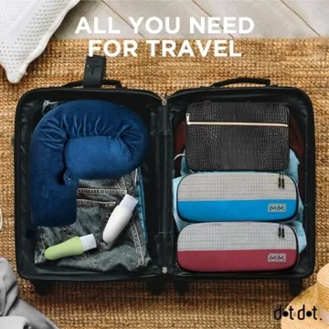 Dot&Dot Twist Memory Foam Travel Pillow Adjustable Neck Support