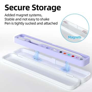 Joosko Magnetic Carrying Case Compatible with Apple Pencil 2nd Generation and 1st Gen Pencil and Sam...