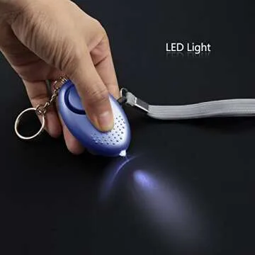 Personal Alarm for Women, 5 Pack 140DB Emergency Self-Defense Security Alarm Keychain with LED Light for Women Kids and Elders