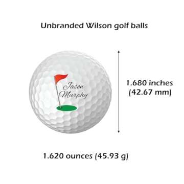 Personalized Golf Balls for Golfers - Custom Name & Initial