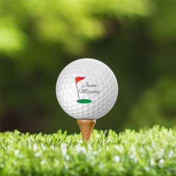 Personalized Golf Balls for Golfers - Custom Name & Initial