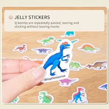 Portable Jelly Sticker Quiet Book for Kids - 6 Pack Educational Toys
