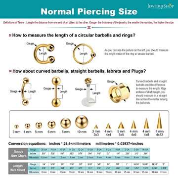 JEWELRIESHOP Nose Rings Hoop 20G Stainless Steel Nose Piercing Jewelry Fake Lip Hoop Rings for Women Men (2pcs,8mm,Steel,Gold Tone)
