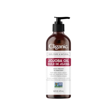 Cliganic Jojoba Oil 100% Pure Natural Cold Pressed 16oz