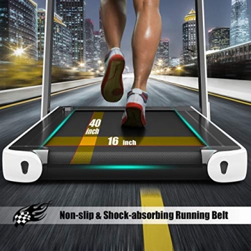 Goplus 2 in 1 Folding Treadmill with Dual Display