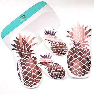 TECKWRAP Chrome Rose Gold Vinyl Sheets for DIY Crafts