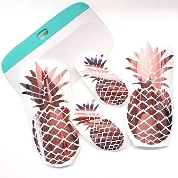 TECKWRAP Chrome Rose Gold Vinyl Sheets for DIY Crafts