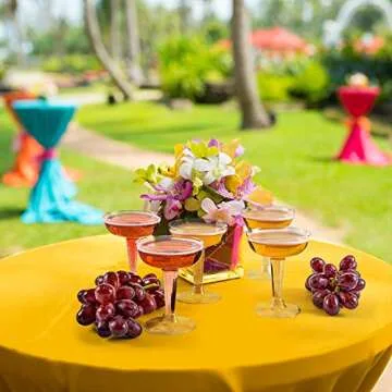 Oasis Creations 50 Count Plastic Champagne Glasses Set