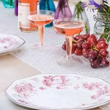 Oasis Creations 50 Count Plastic Champagne Glasses Set