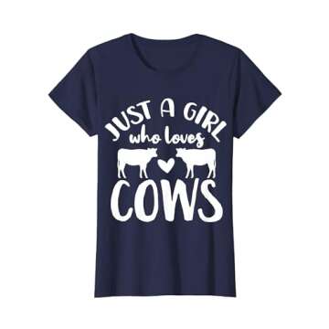 Cow Just a Girl Who Loves Cows Gift for Cow Lovers T-Shirt