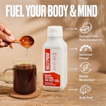 Bulletproof Brain Octane C8 MCT Oil for Energy Boost