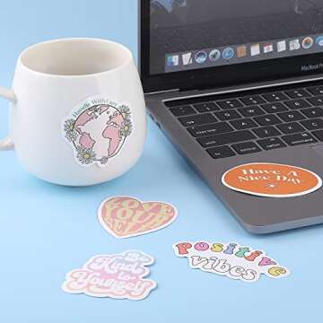 100PCS Pink Motivational Stickers Vinyl Waterproof Stickers for Laptop Bumper Water Bottles Computer Phone Hard Hat Car Stickers and Decals Inspirational Stickers for Adults Women Kids Teen Girls