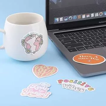 100PCS Pink Motivational Stickers Vinyl Waterproof Stickers for Laptop Bumper Water Bottles Computer Phone Hard Hat Car Stickers and Decals Inspirational Stickers for Adults Women Kids Teen Girls