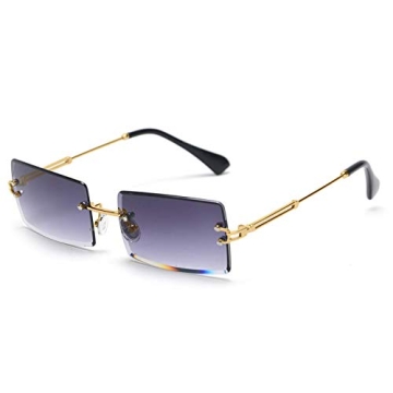 Fashionable Ultralight Rimless Sunglasses with UV400 Protection