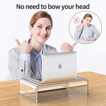 Beimu Acrylic Monitor Stand for Enhanced Workspace