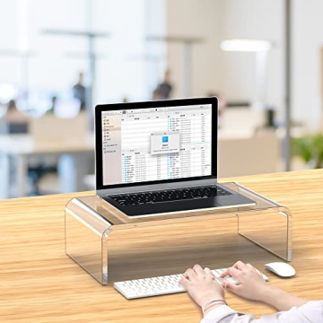 Beimu Acrylic Monitor Stand for Enhanced Workspace