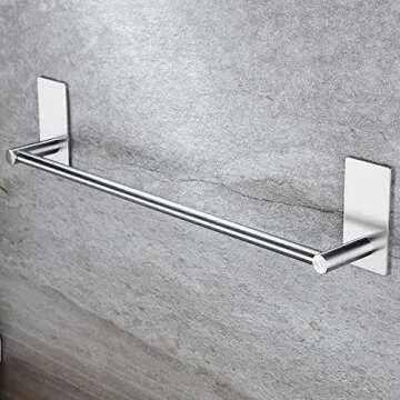 Stylish Self-Adhesive Stainless Steel Towel Bar