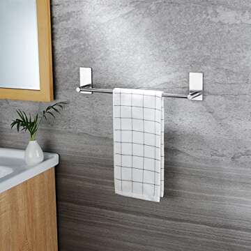 Stylish Self-Adhesive Stainless Steel Towel Bar
