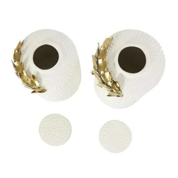 Deco 79 Glam Ceramic Decorative Jars Set - Stylish Storage