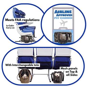 MISO PUP Airline Approved Interchangeable Pet Carrier