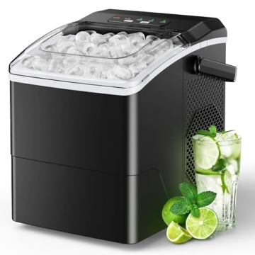 Silonn Countertop Ice Maker - 26 Lbs Daily, Fast 6 Min Ice, Self-Cleaning, Compact for Home, Office,...