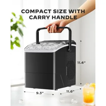 Silonn 26 Lbs Countertop Ice Maker - Fast Self-Cleaning