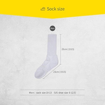 SOX TOWN Unisex Cushioned Crew Socks Comfort & Durability