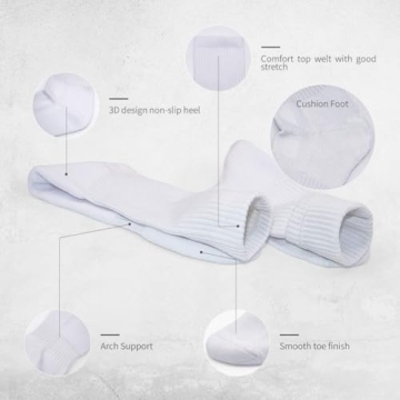 SOX TOWN Unisex Cushioned Crew Socks Comfort & Durability