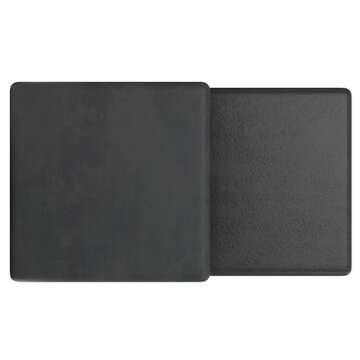 SIMPLIHOME Zachary Coffee Table 2-Piece Set in Graphite and Black Nickel, 20.75-inch Square, Cast Aluminum Modern Industrial Tables for Living Room, Assembled