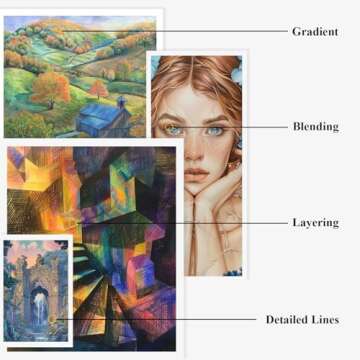 Vibrant 12-Color Rainbow Pencils Set for All Ages