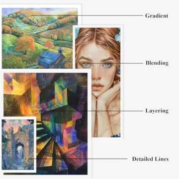 Vibrant 12-Color Rainbow Pencils Set for All Ages