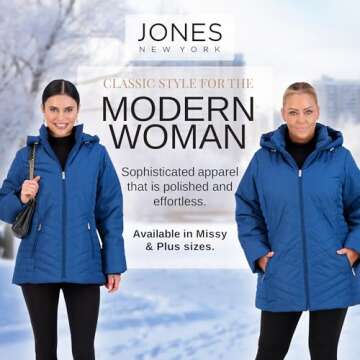 Stylish Women's Puffer Jacket with Removable Hood