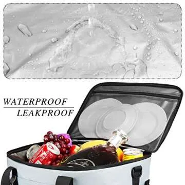 GARDRIT 60 Can Large Cooler Bag - Collapsible Insulated Lunch Box, Leakproof Cooler Bag Suitable for Camping, Picnic& Beach (39L)