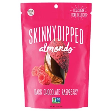 SkinnyDipped Raspberry Dark Chocolate Covered Almonds