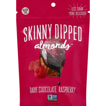 SkinnyDipped Raspberry Dark Chocolate Covered Almonds