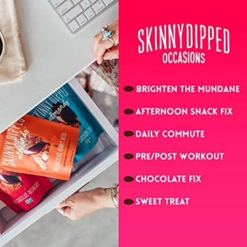 SkinnyDipped Raspberry Dark Chocolate Covered Almonds