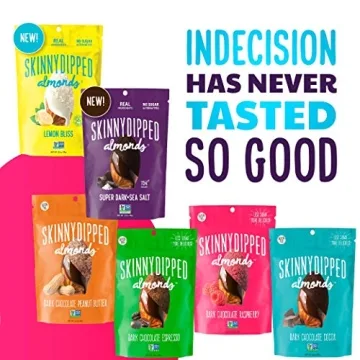 SkinnyDipped Raspberry Dark Chocolate Covered Almonds