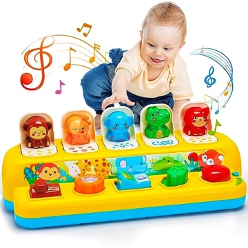 Montessori Animal Toys with Music and Light