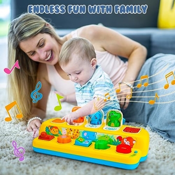 Montessori Animal Toys with Music and Light