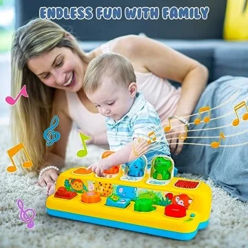 Montessori Animal Toys with Music and Light