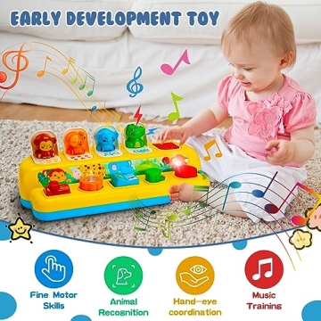 Montessori Animal Toys with Music and Light