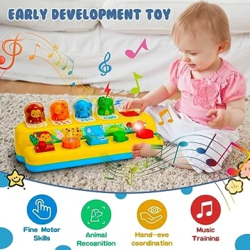 Montessori Animal Toys with Music and Light