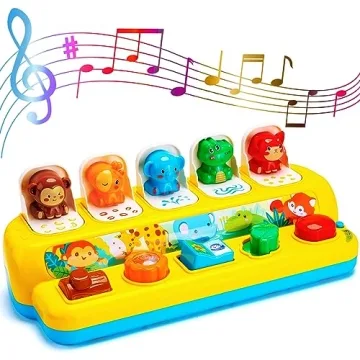 Montessori Animal Toys with Music and Light