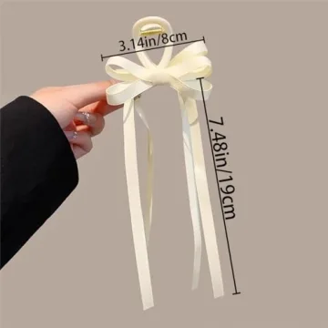 Stylish 6 PCS Tassel Bow-knot Hair Clips for All Hair Types