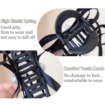 Stylish 6 PCS Tassel Bow-knot Hair Clips for All Hair Types