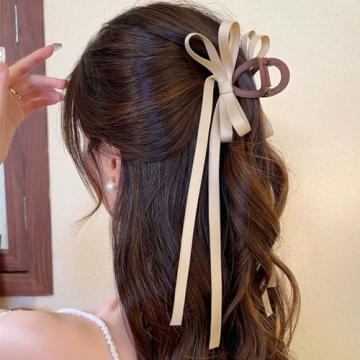 Stylish 6 PCS Tassel Bow-knot Hair Clips for All Hair Types