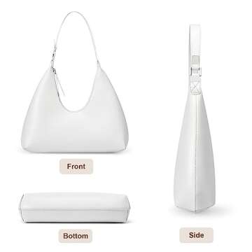 MELOLILA Small Hobo Bags for Women Crescent Bag Medium Shoulder Bag Trendy Purse for Women 2024 Half Moon Bag