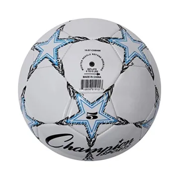 Champion Sports Viper Soccer Ball Size 5 Durable PU Leather
